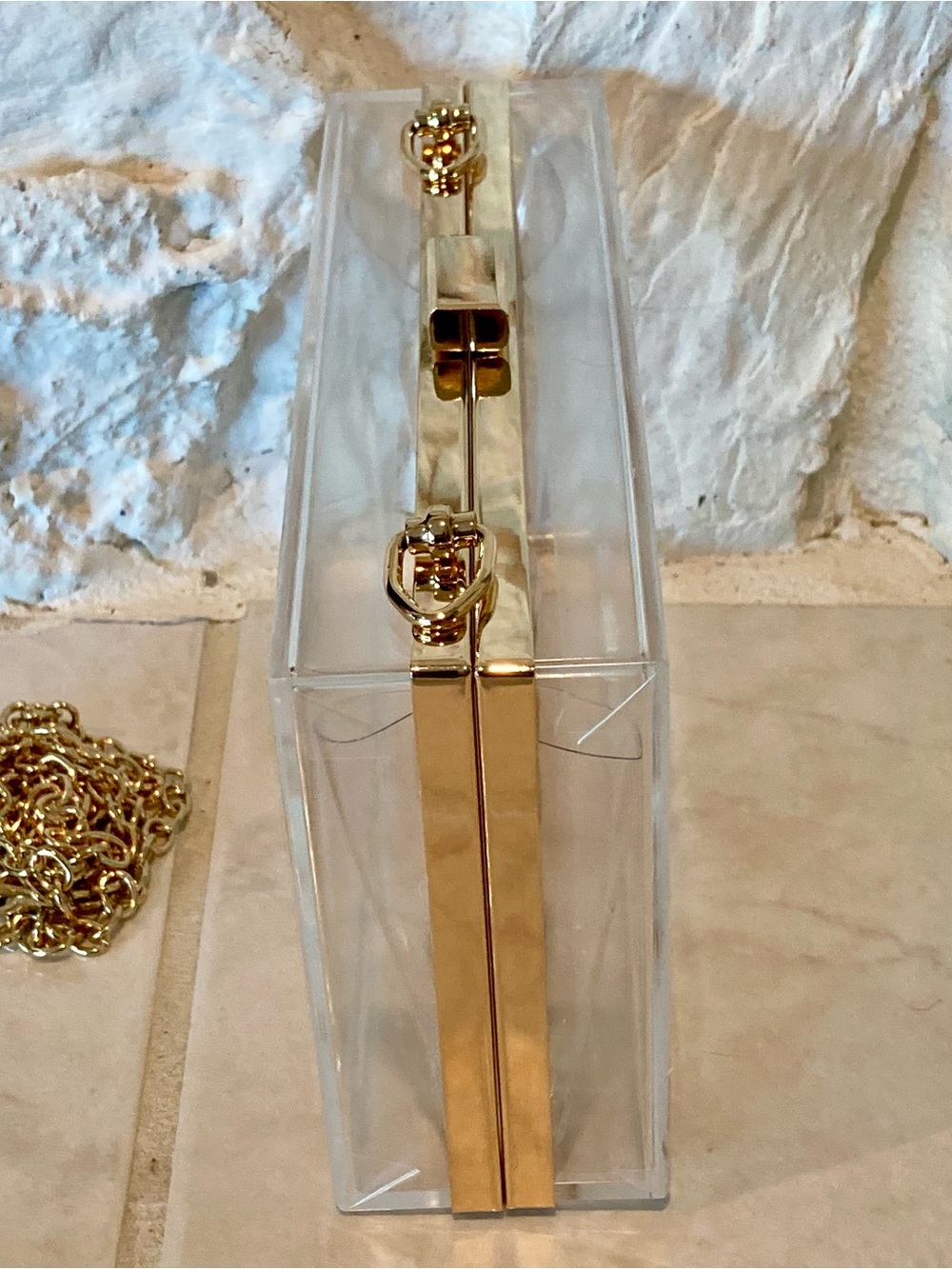 NWT Clear Minaudière crossbody bag/ clutch - Picture 10 of 12
